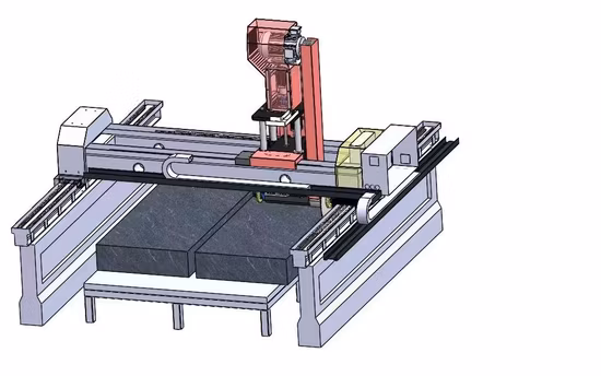Máquina de corte de perfil de pedra CNC automática de preço de atacado Dafon para borda de granito