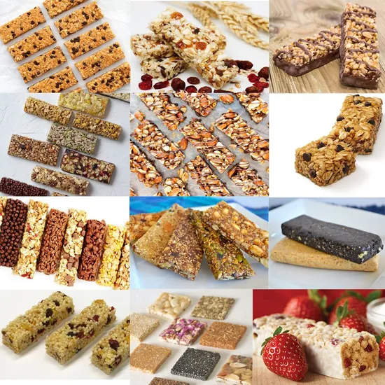 Máquina para fazer barras de granola e máquina para fazer barras de cereais Máquina para fazer barras de amendoim Máquina de formação e corte de linha de lajes Máquina de barras de nutrição Máquina de alimentos