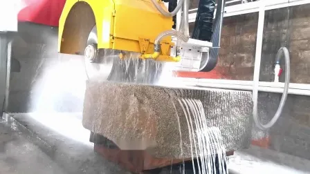 Máquina de corte automática de bloco de pedra com múltiplas lâminas de alta velocidade Hualong CE para mármore, granito e quartzo na Índia/África